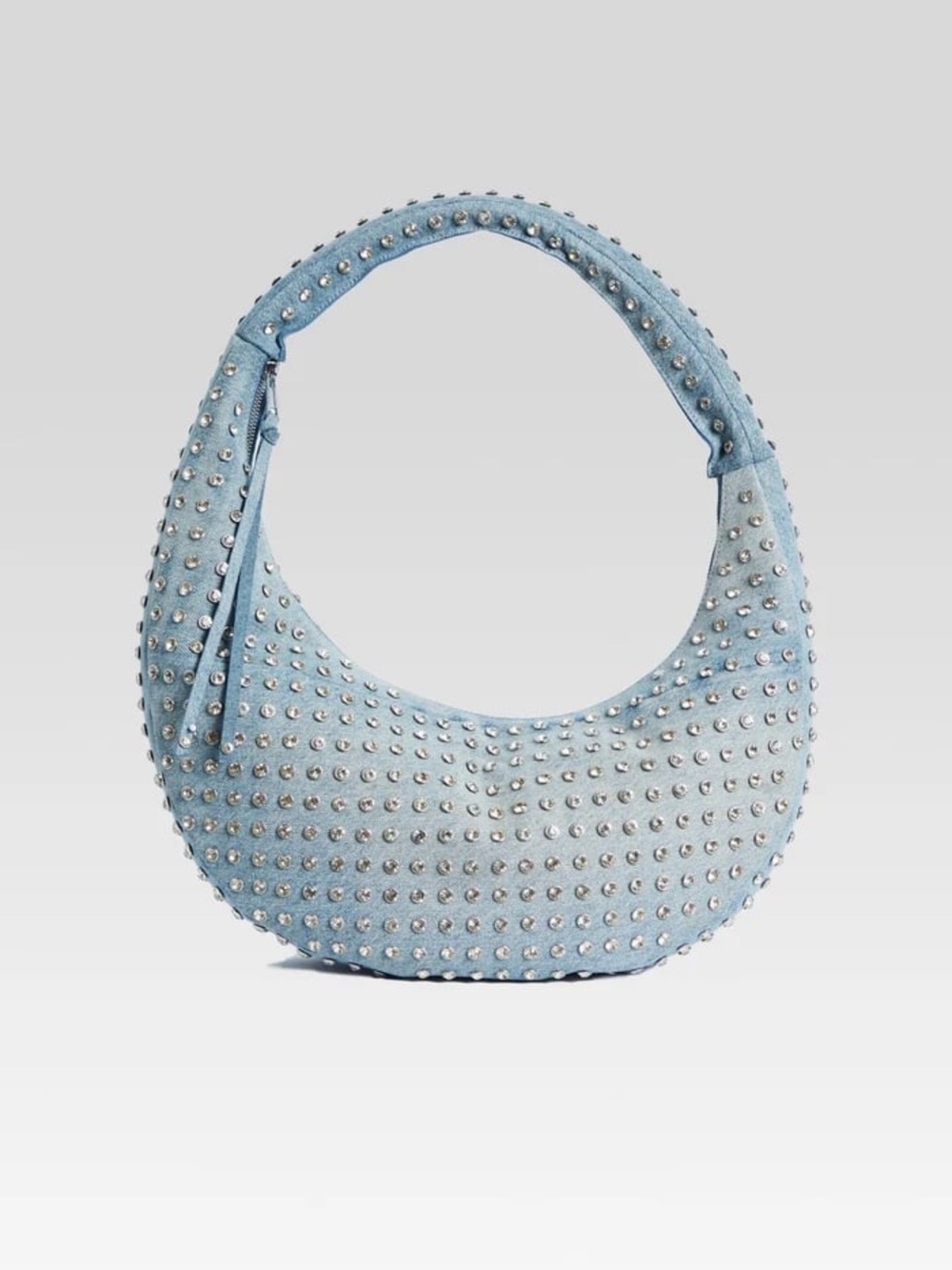 Retrofete Elodie Large Embellished Denim Shoulder Bag